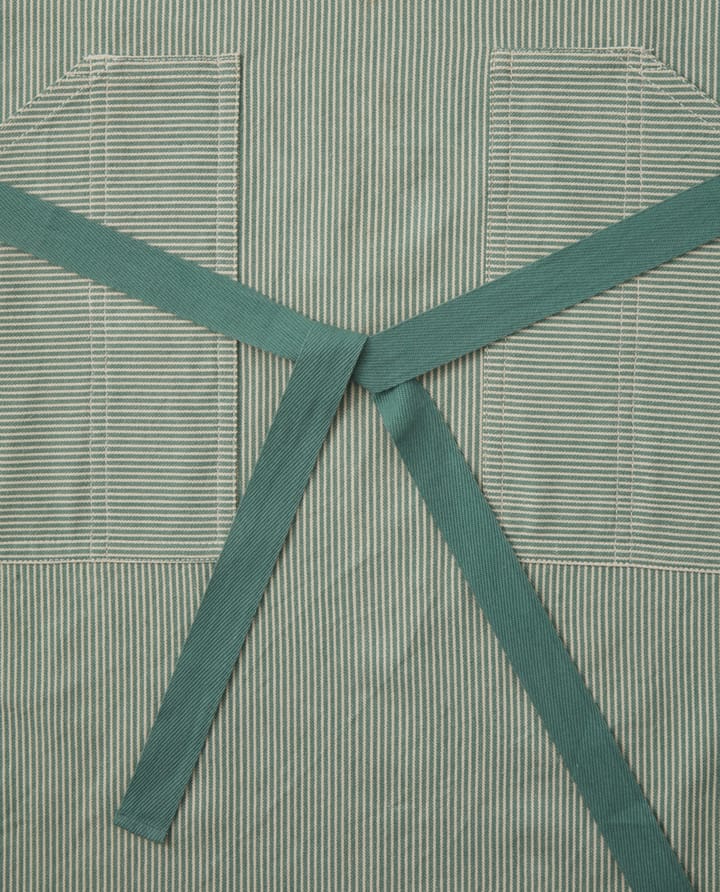 Tablier Striped Oxford, Vert-blanc Lexington