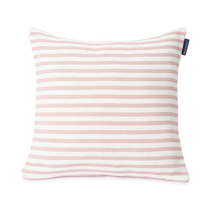 Taie Block Striped Recycled Cotton 50x50 cm - Rose - Lexington