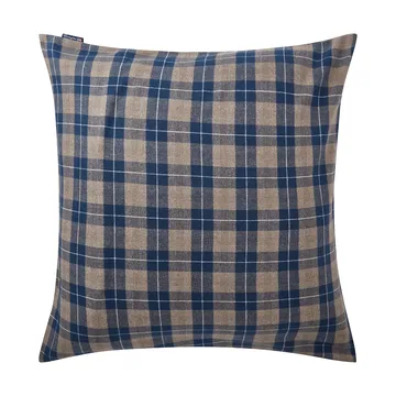 Taie d'oreiller Checked Flannel 65x65 cm - Denim blue-beige - Lexington
