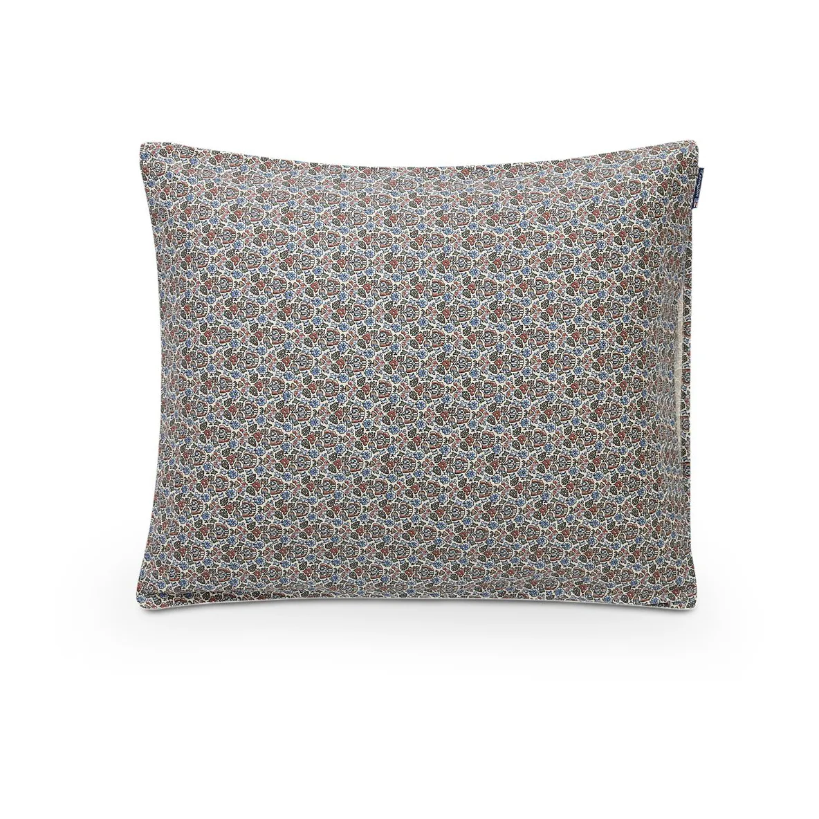 Taie d'oreiller en coton Printed Flowers 50x60 cm, Beige Multi Lexington