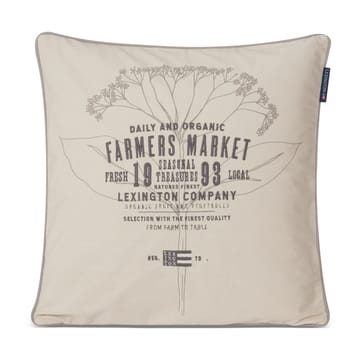 Taie d'oreiller Farmers Market 50x50 cm - Beige - Lexington