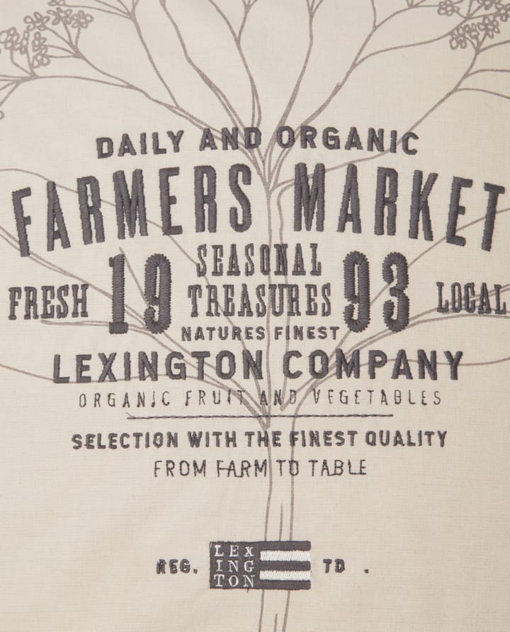 Taie d'oreiller Farmers Market 50x50 cm, Beige Lexington