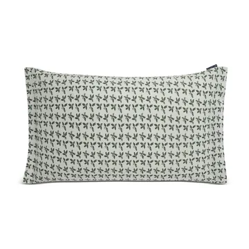 Taie d'oreiller Holly Printed Cotton Sateen 50x90 cm - Blanc-vert - Lexington