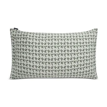 Taie d'oreiller Holly Printed Cotton Sateen 50x90 cm - Blanc-vert - Lexington