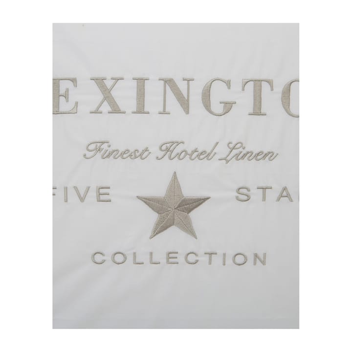 Taie d'oreiller Hotel Embroidery 50x60 cm, Blanc-beige clair Lexington