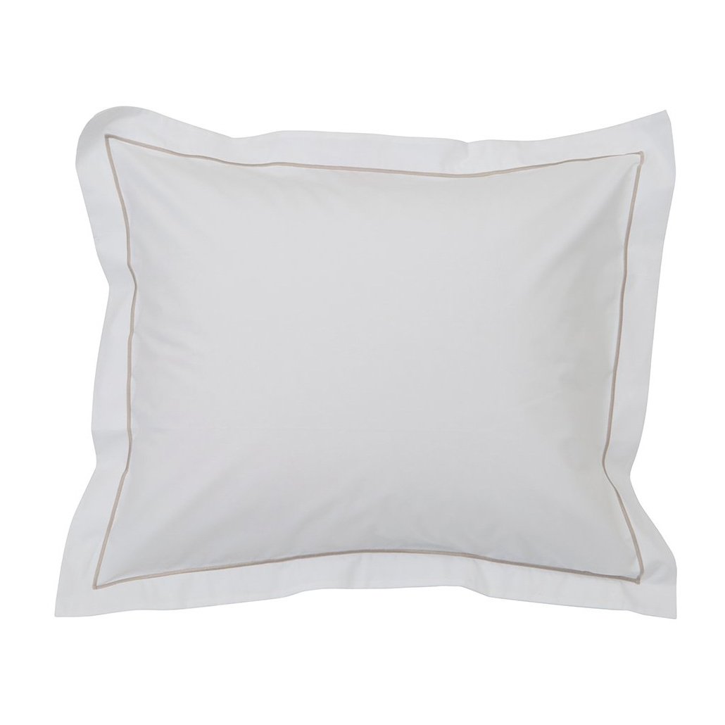 Lexington Taie d'oreiller Hotel Percale 50x90 cm Blanc-beige clair