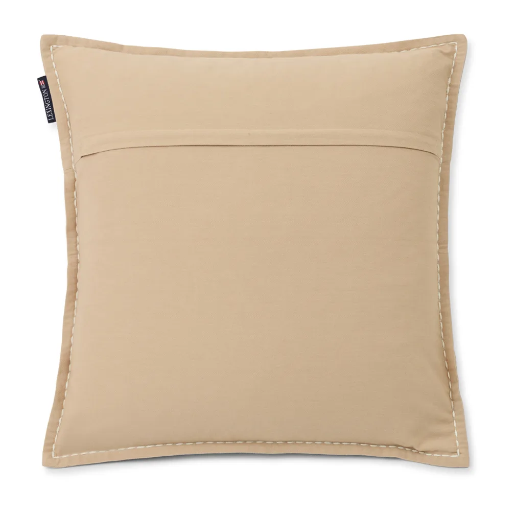 Taie d’oreiller Love Different Organic Cotton 50x50 cm, Beige-multi Lexington