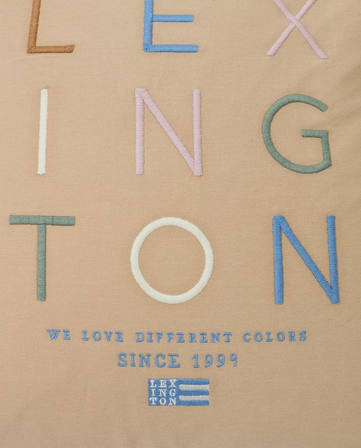 Taie d’oreiller Love Different Organic Cotton 50x50 cm, Beige-multi Lexington