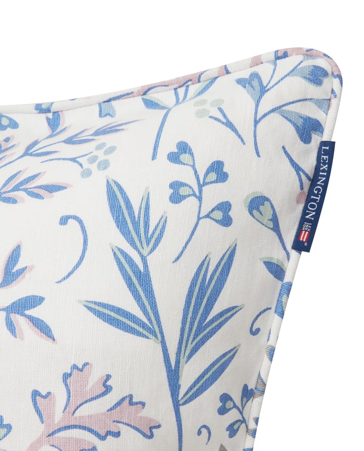 Taie d'oreiller Printed Flowers 50x50 cm, Bleu Lexington