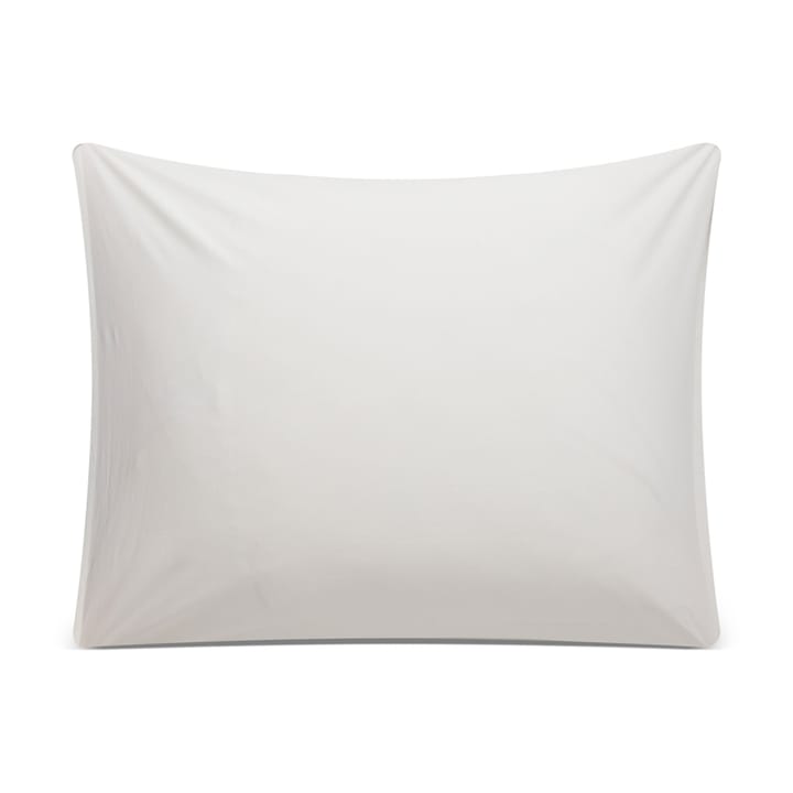 Taie d'oreiller Printed Organic Cotton Poplin 50x60 cm, Blanc-gris Lexington