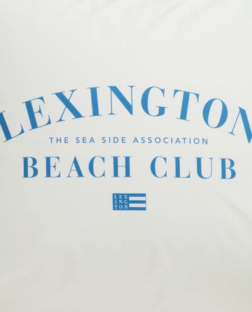 Taie d'oreiller Printed Organic Cotton Poplin 50x60 cm - Bleu-blanc - Lexington