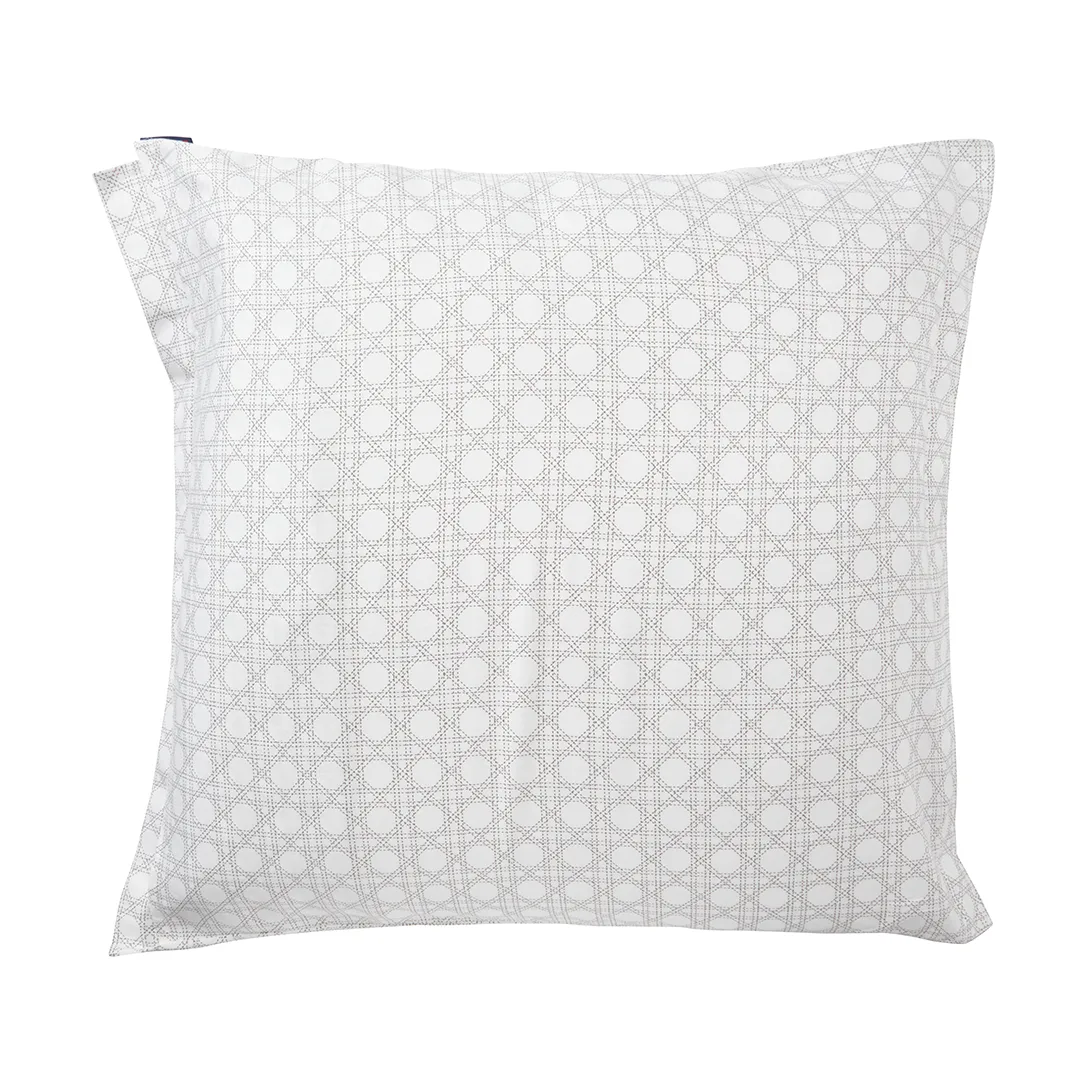 Taie d'oreiller Rattan Printed 65x65 cm, White Lexington