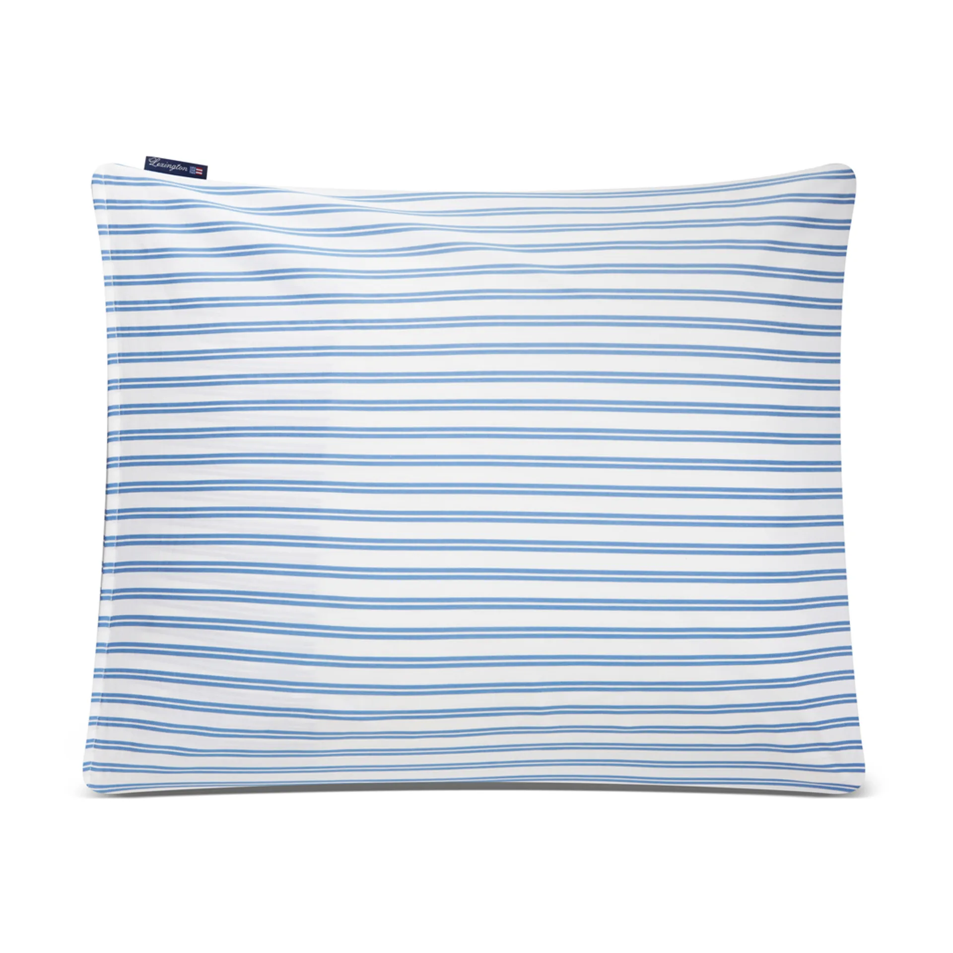 Taie d'oreiller Striped Cotton Poplin 50x60 cm, Bleu Lexington