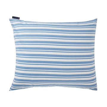Taie d'oreiller Striped Cotton Poplin 50x60 cm - White-Blue - Lexington