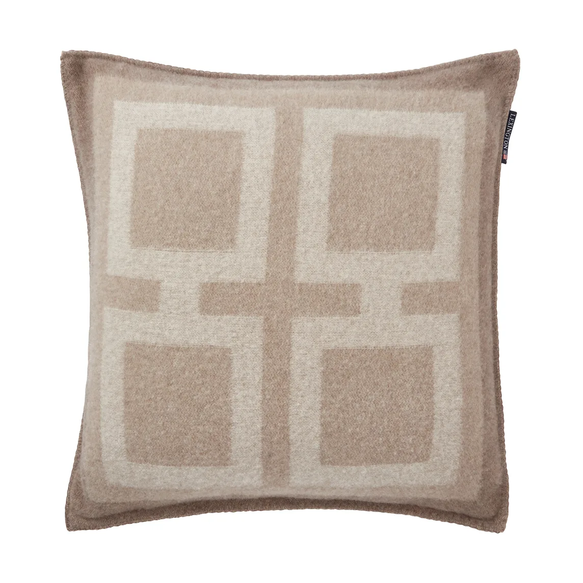 Taie Graphic Recycled Wool 50x50 cm, Light beige Lexington