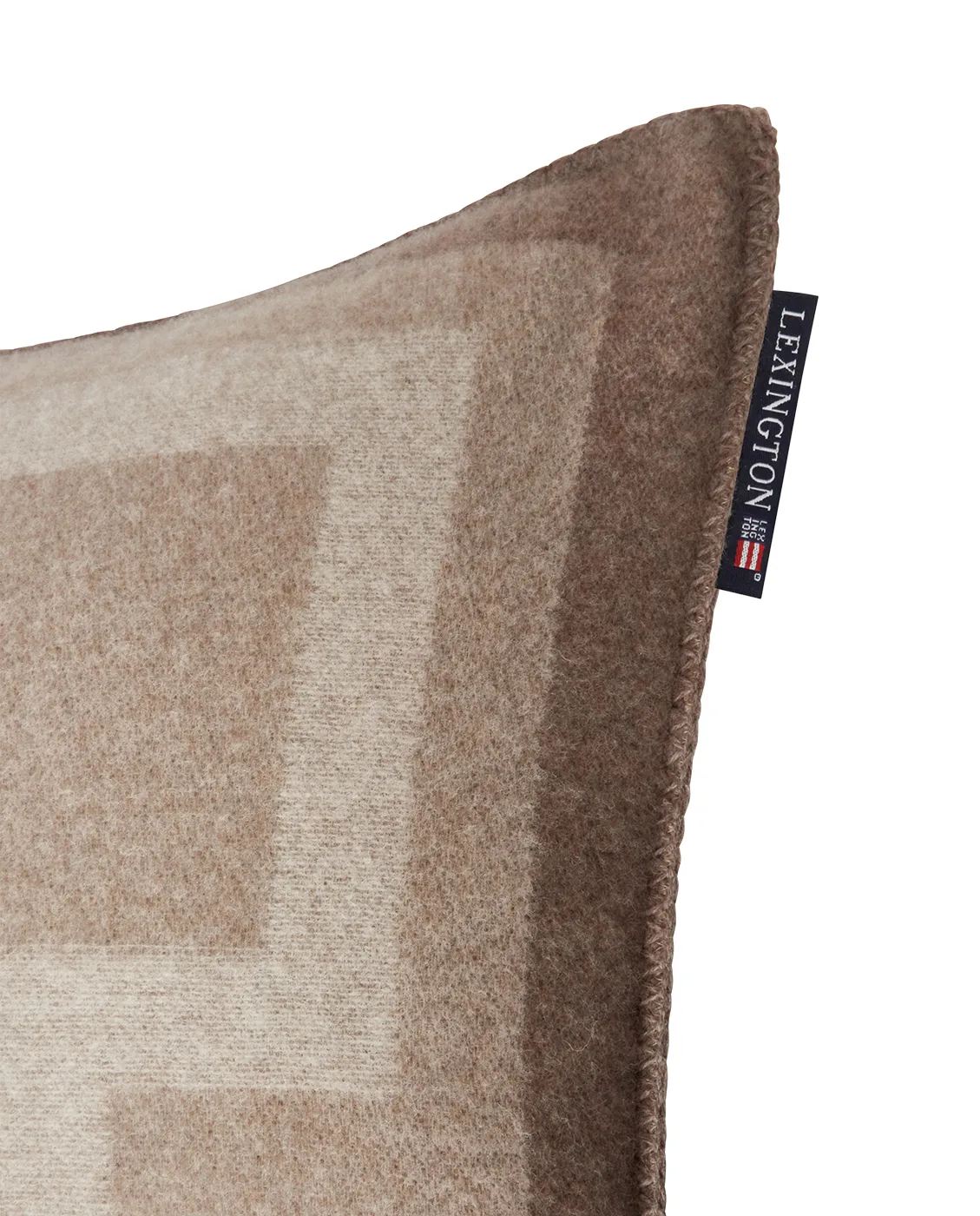 Taie Graphic Recycled Wool 50x50 cm, Light beige Lexington