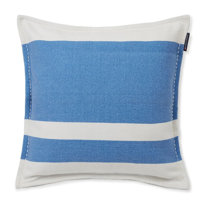 Taie Irregular Striped Cotton 50x50 cm, Blue-White Lexington