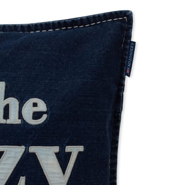 Taie Lazy Days Denim Twill Cotton 50x50 cm - Denim blue - Lexington