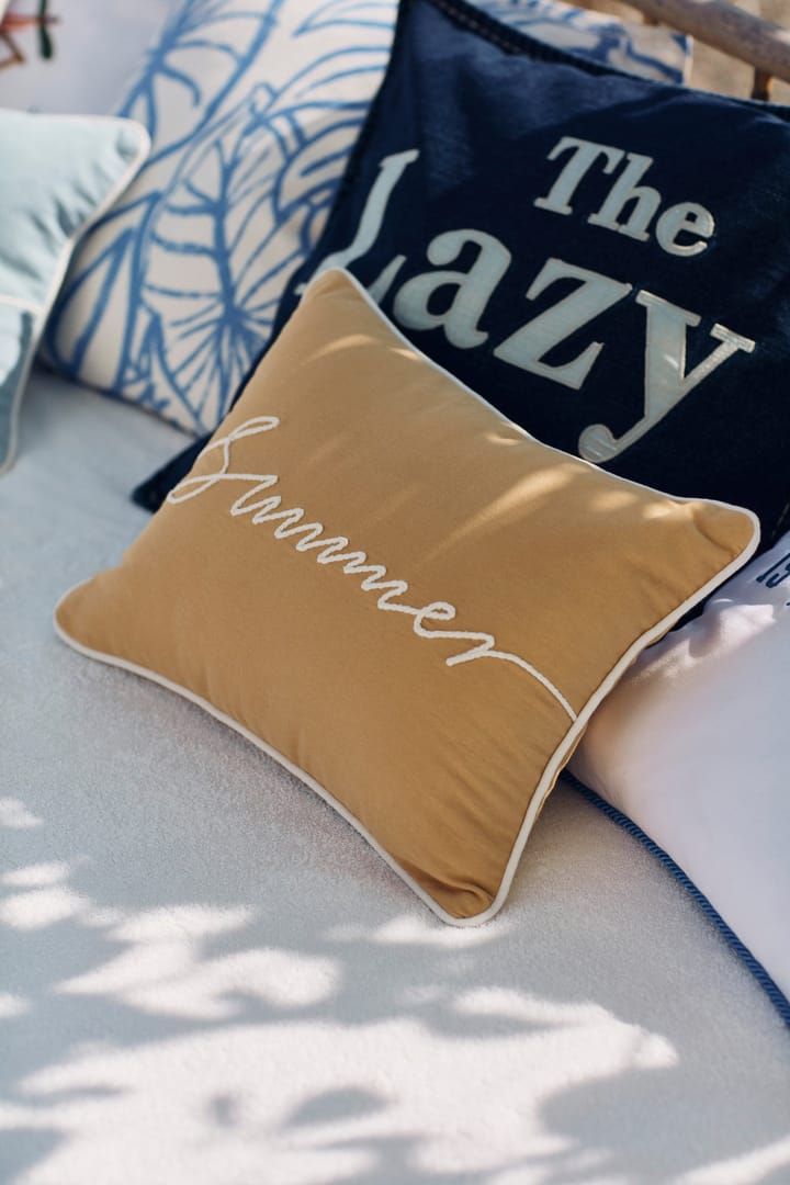 Taie Lazy Days Denim Twill Cotton 50x50 cm, Denim blue Lexington
