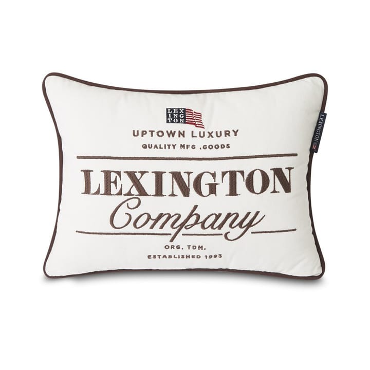 Taie Lexington Logo Twill 30x40 cm - Blanc - Lexington