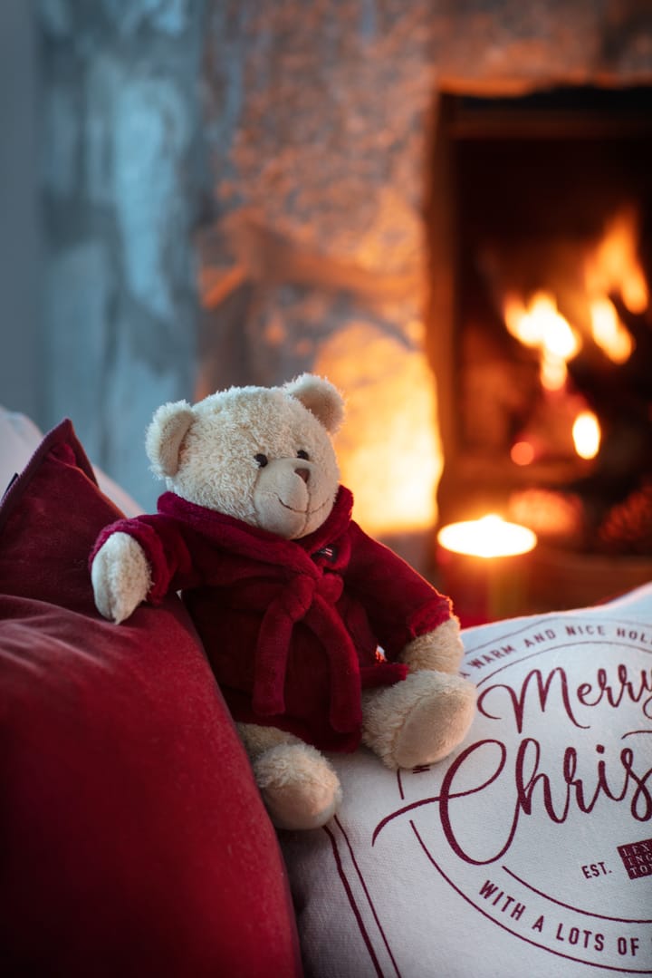 Taie Merry Christmas Cotton Canvas 50x50 cm, Off white-red Lexington