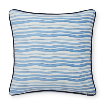 Taie Sea You Later Cotton Canvas 50x50 cm - White-blue - Lexington