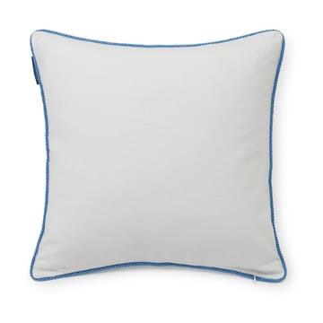 Taie Seashell Cotton Canvas 50x50 cm - White-blue - Lexington