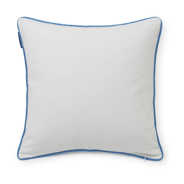 Taie Seashell Cotton Canvas 50x50 cm, White-blue Lexington