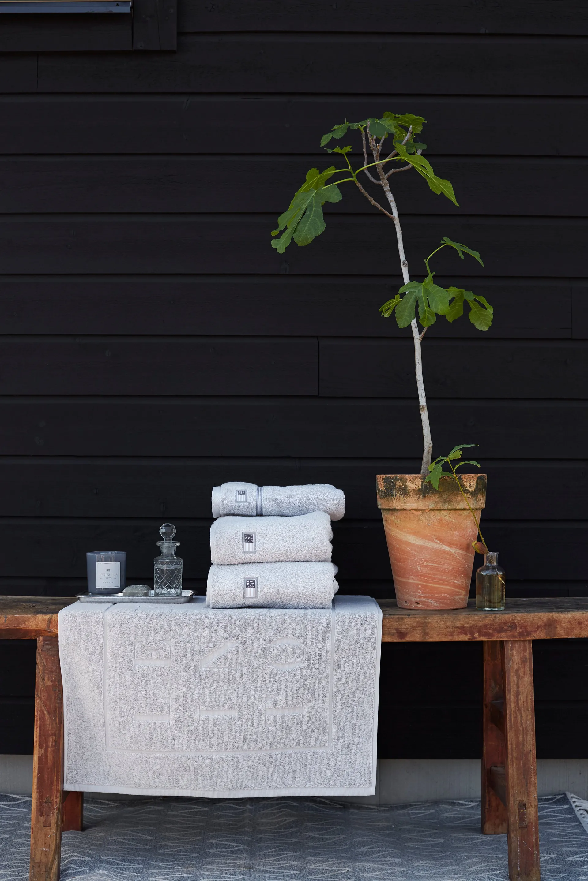 Tapis de salle de bain Lexington Hotel 60x90 cm, Gris clair Lexington