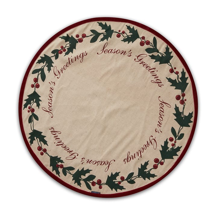 Tapis de sapin de Noël Jute Cotton Christmas Tree Ø110 cm, Beige Lexington