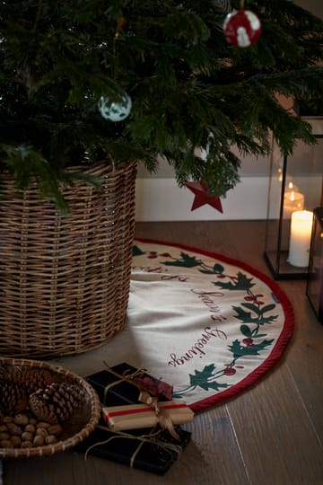 Tapis de sapin de Noël Jute Cotton Christmas Tree Ø110 cm - Beige - Lexington