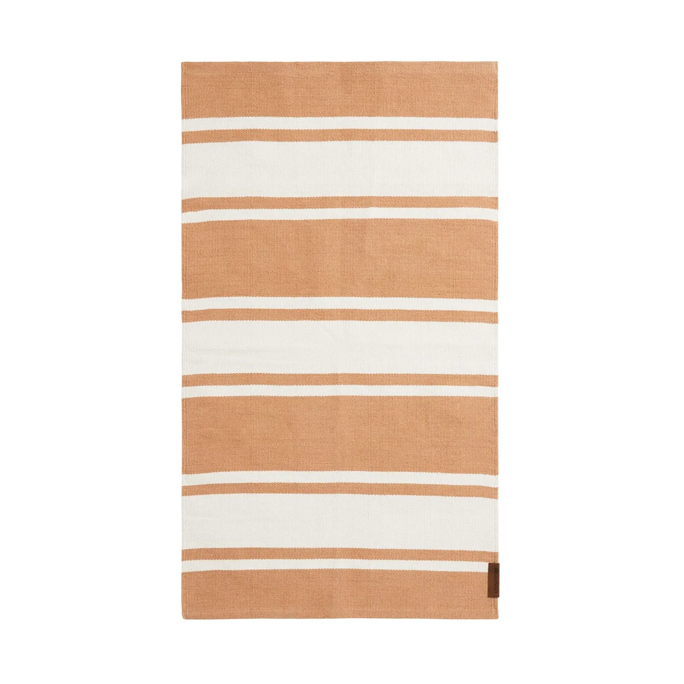Tapis Organic Striped Cotton 170x240 cm, Beige-white Lexington