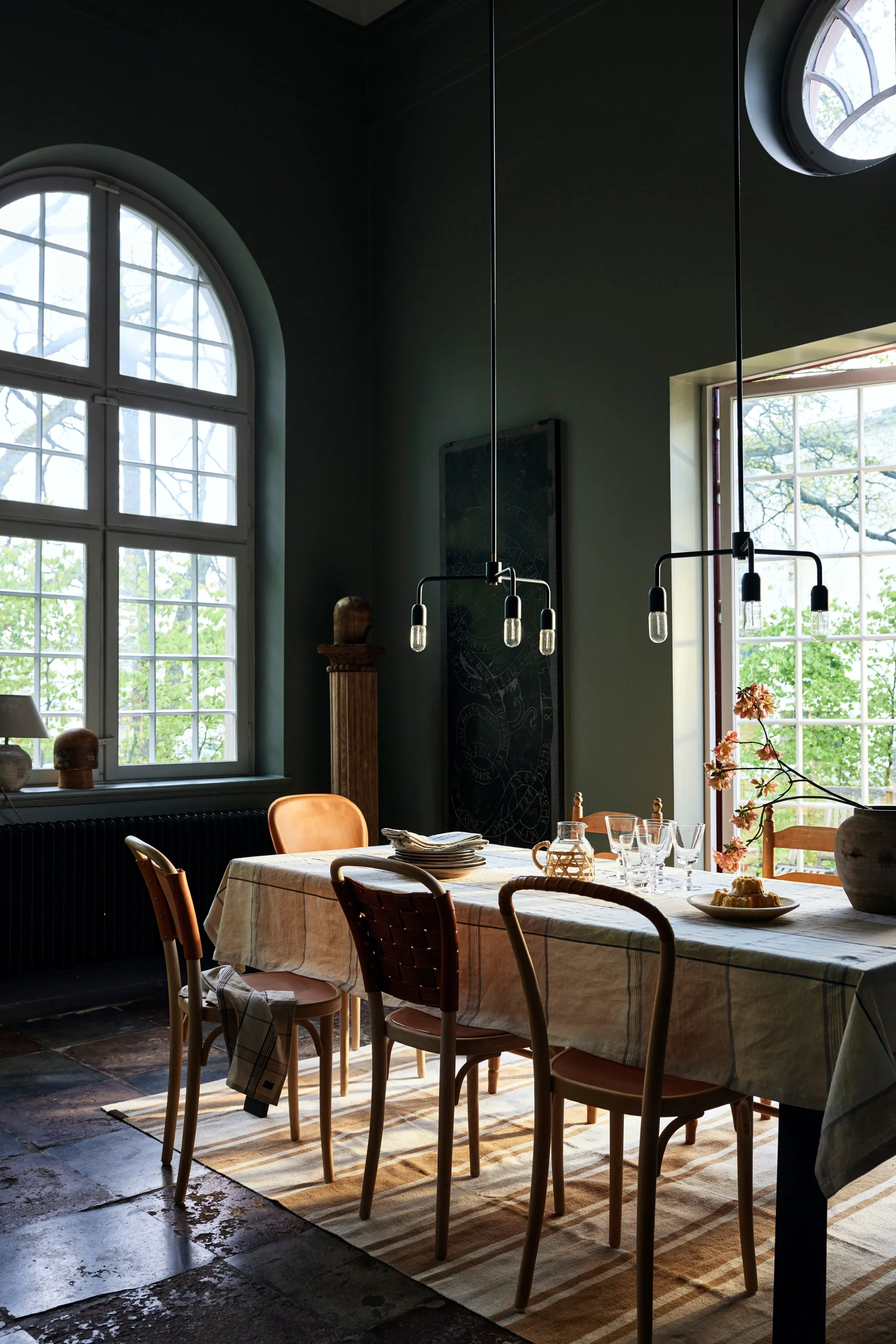 Tapis Organic Striped Cotton 170x240 cm, Beige-white Lexington