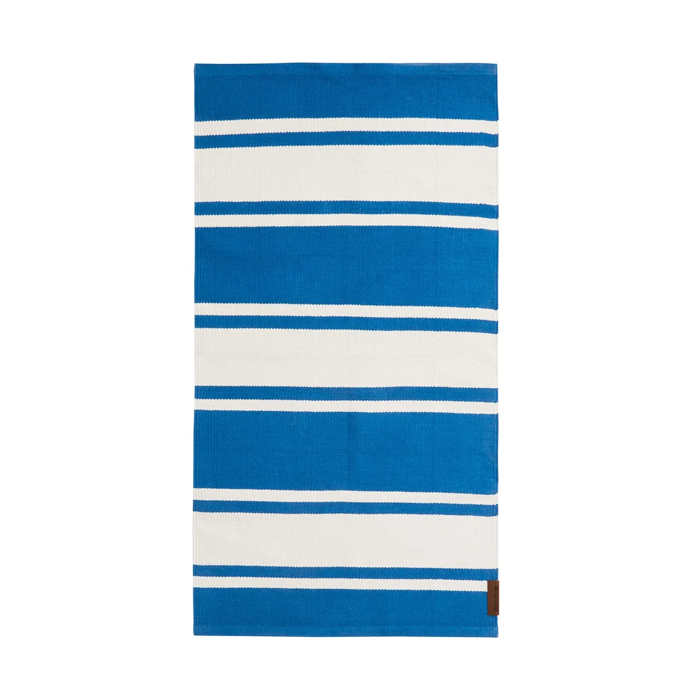Tapis Organic Striped Cotton 170x240 cm, Blue-white Lexington