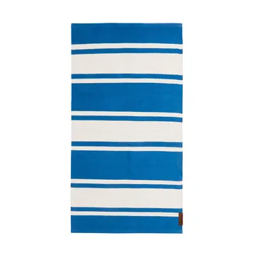Tapis Organic Striped Cotton 170x240 cm - Blue-white - Lexington