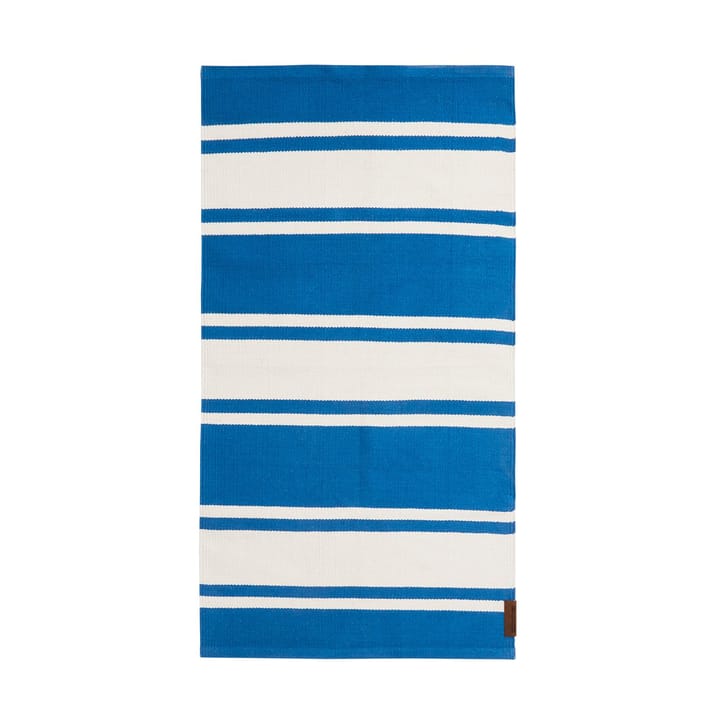 Tapis Organic Striped Cotton 170x240 cm - Blue-white - Lexington