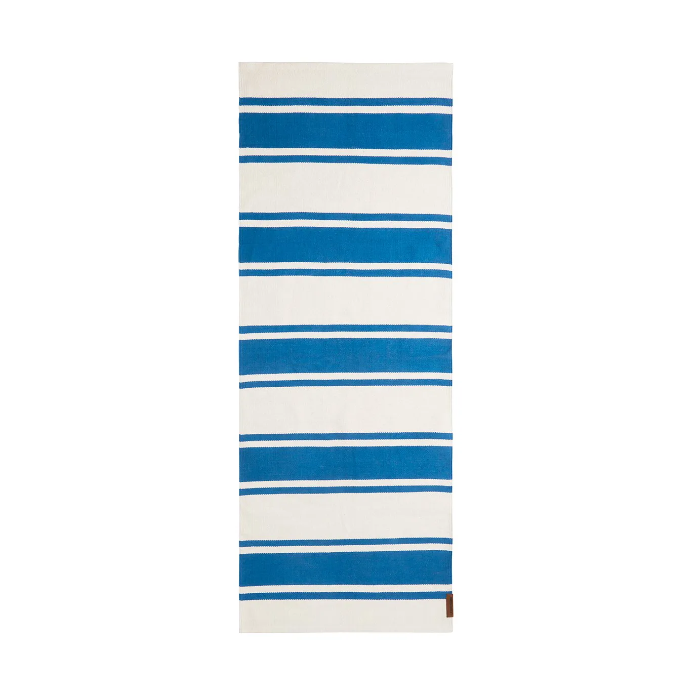 Tapis Organic Striped Cotton 70x130 cm, Blue-white Lexington