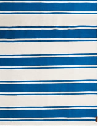 Tapis Organic Striped Cotton 70x130 cm - Blue-white - Lexington