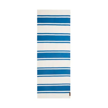 Tapis Organic Striped Cotton 80x220 cm - Blue-white - Lexington