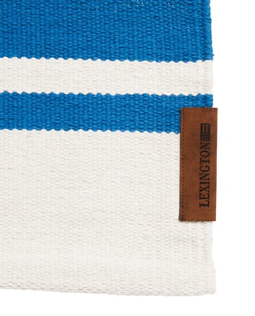 Tapis Organic Striped Cotton 80x220 cm - Blue-white - Lexington