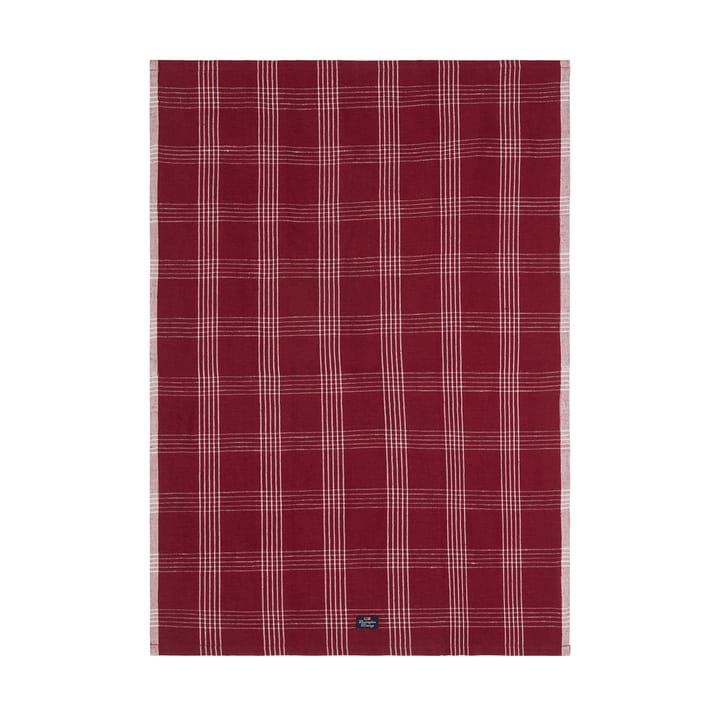 Torchon de cuisine Checked lin/coton 50x70 cm - Red-white - Lexington