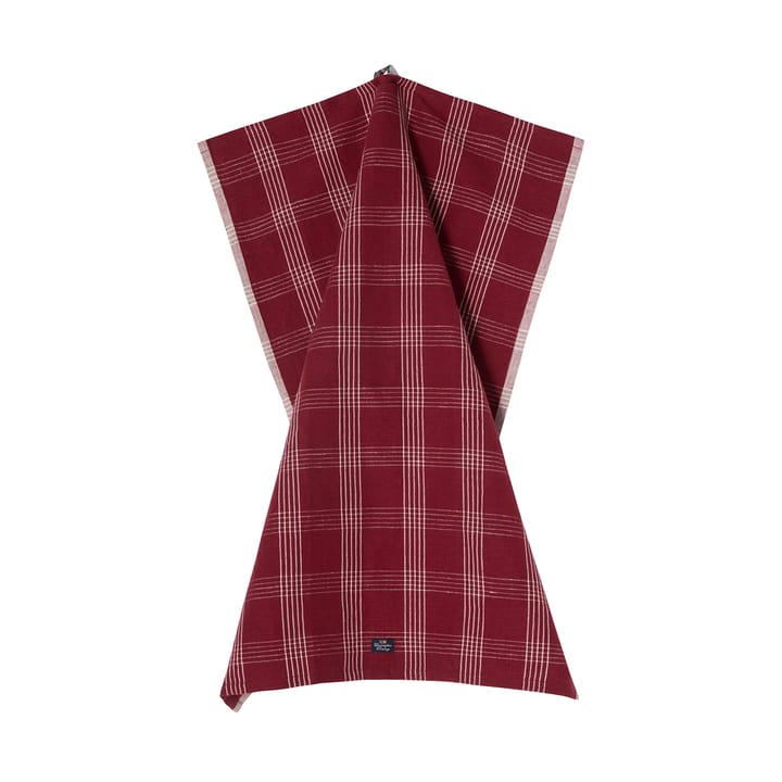 Torchon de cuisine Checked lin/coton 50x70 cm, Red-white Lexington