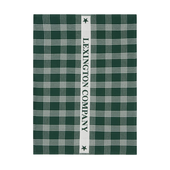 Torchon de cuisine Lexington coton écologique 50x70 cm - Green-white - Lexington