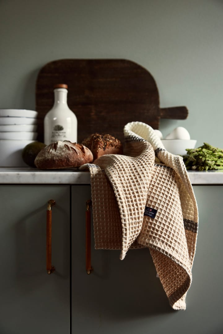 Torchon de cuisine Organic Cotton Waffle 50x70 cm, Beige Lexington