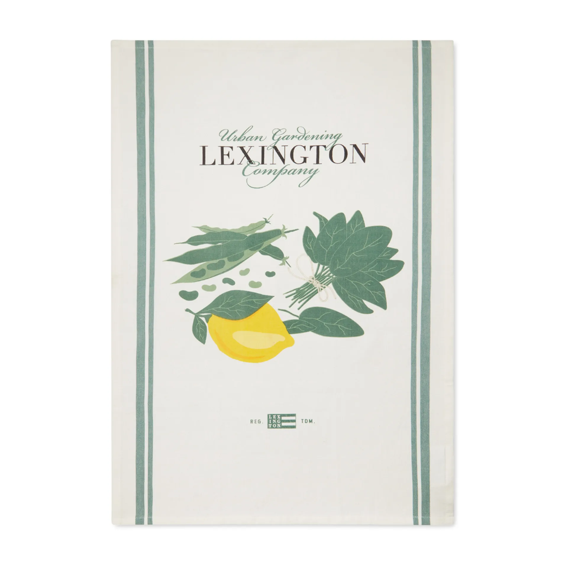 Torchon de cuisine Salad 50x70 cm, Blanc-vert Lexington