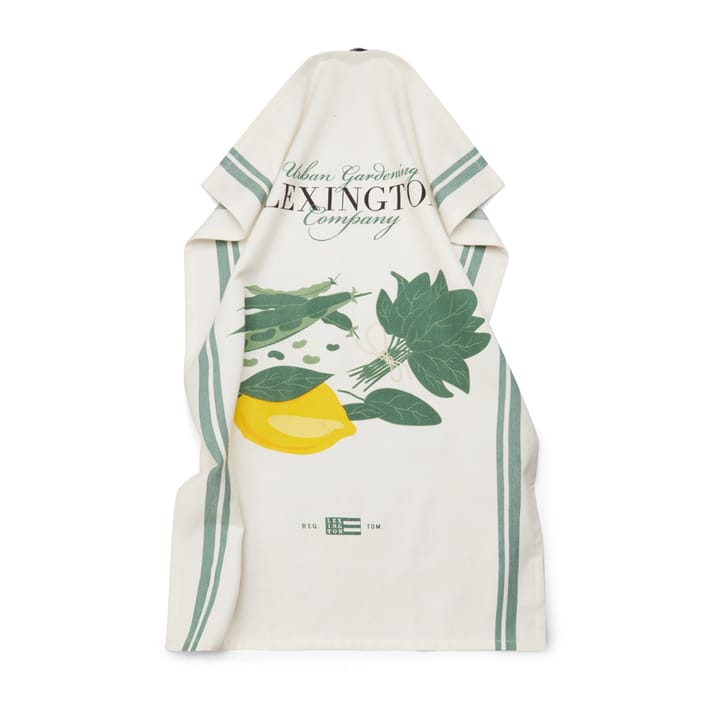 Torchon de cuisine Salad 50x70 cm, Blanc-vert Lexington
