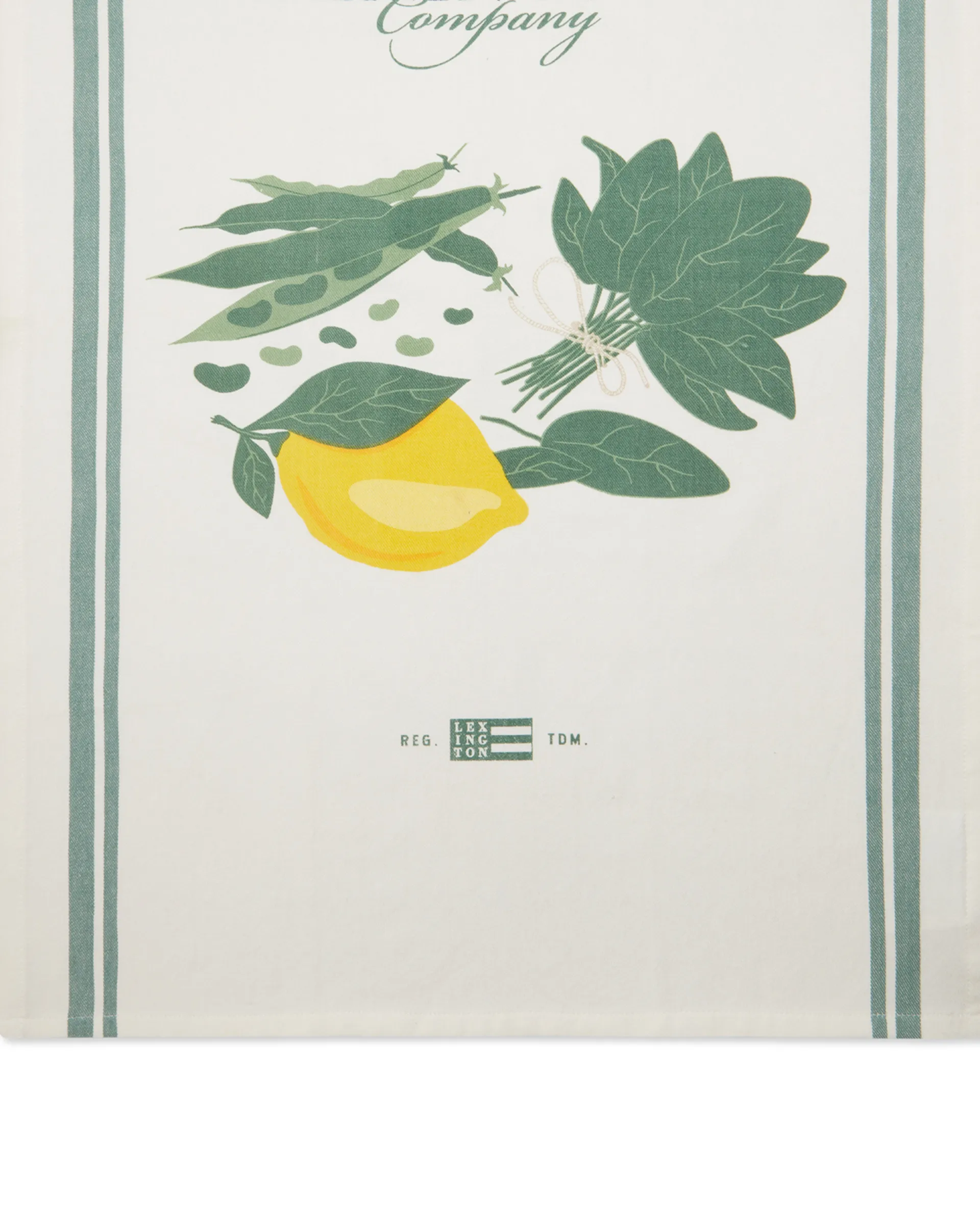 Torchon de cuisine Salad 50x70 cm, Blanc-vert Lexington