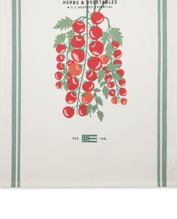 Torchon de cuisine Tomato 50x70 cm - Blanc-rouge - Lexington