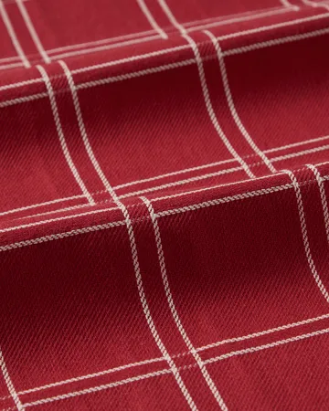 Torchon en coton tissé jacquard - Red-white, 50x70 cm - Lexington
