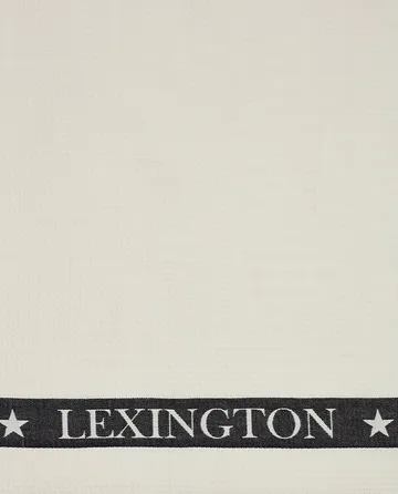 Torchon Icons Cotton Waffle 50x70 cm - White-dark gray - Lexington